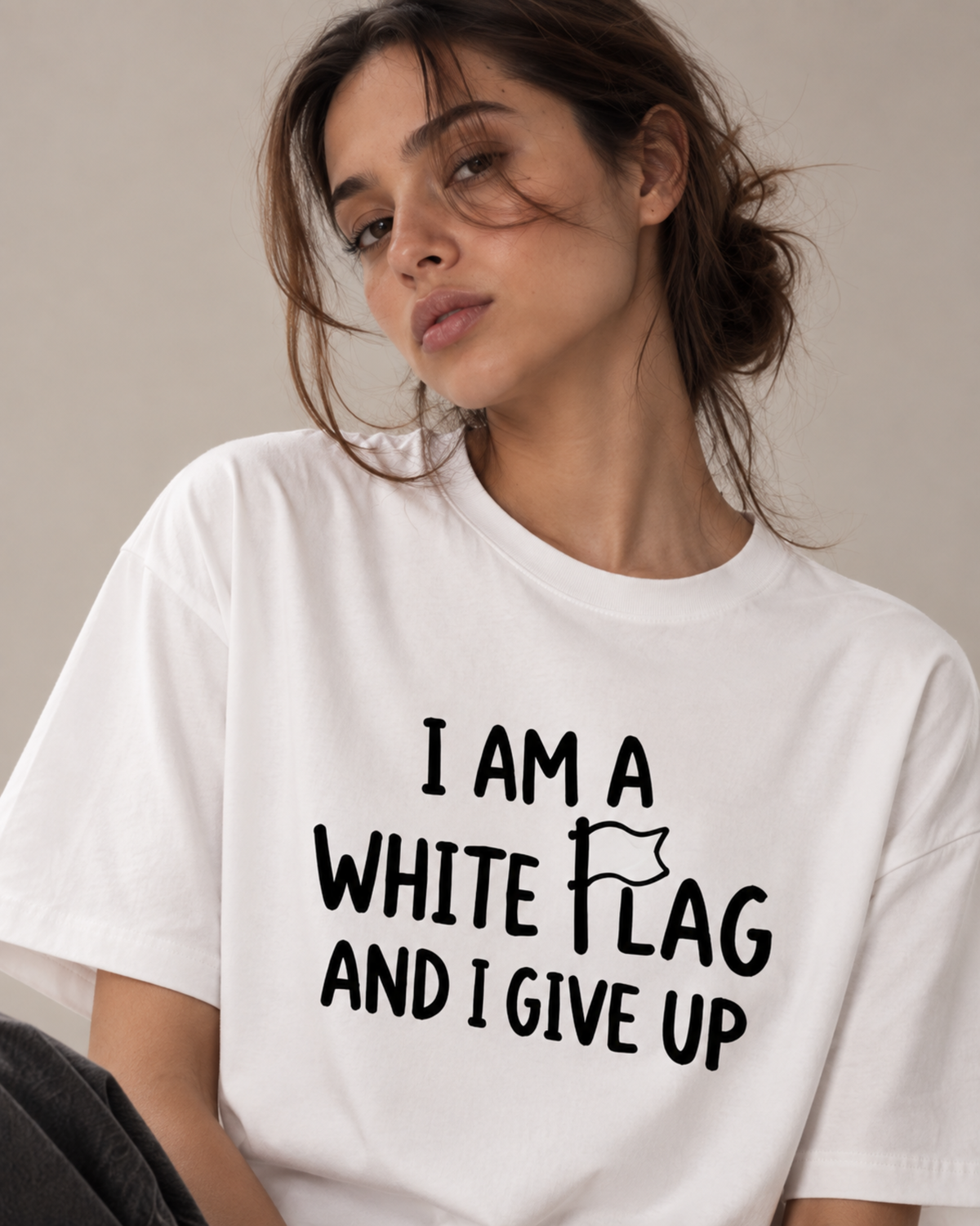 I Am A White Flag And I Give Up